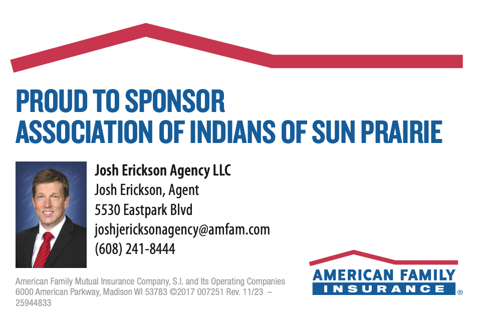 Janmasthami 2025 Silver Sponsor - AMFAM, Josh Erickson Agency LLC